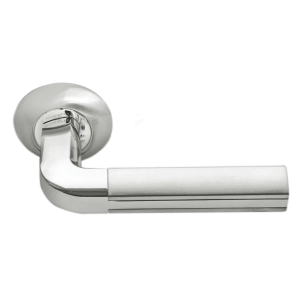 Дверная ручка MH-11 SN/CP МОЗАИКА Белый никель/полированный хром