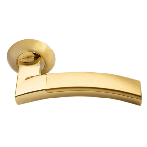 Дверная ручка MORELLI MH-12 SG/GP ДРЕВО ЖИЗНИ Матовое золото/золото