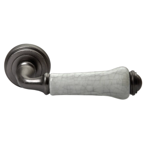 Дверная ручка MORELLI MH-41-CLASSIC OMS/GR старое античное серебро/серый