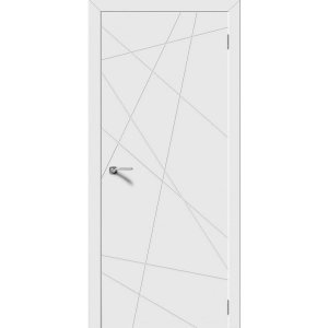 Дверь Luxor Модель LINE (Белая эмаль) ПГ
