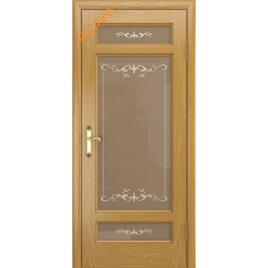Дверь Milyana Grace Klarisa Дуб золотой стекло Ровена