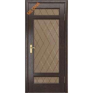 Дверь Milyana Grace Klarisa Дуб коньячный стекло Готика