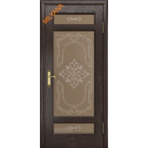 Дверь Milyana Grace Klarisa Дуб коньячный стекло Валенсия