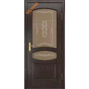 Дверь Milyana Grace Sofia Дуб коньячный стекло Эрнеста