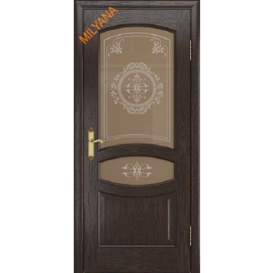 Дверь Milyana Grace Sofia Дуб коньячный стекло Фиона