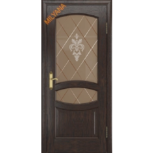 Дверь Milyana Grace Sofia Дуб коньячный стекло София