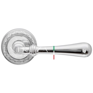 Дверная ручка Extreza EVA (Эва) 319 на розетке R02 полированный хром