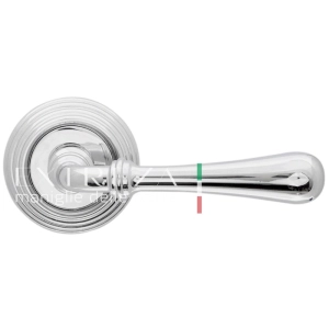 Дверная ручка Extreza EVA (Эва) 319 на розетке R05 полированный хром