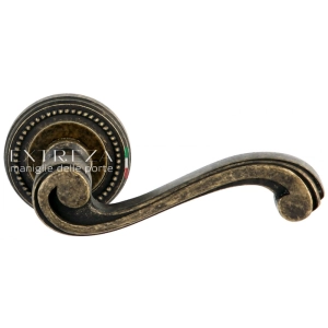 Дверная ручка Extreza LINA (Лина) 313 на розетке R03 античная бронза