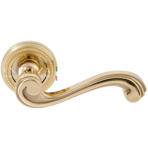 Дверная ручка Extreza LINA (Лина) 313 на розетке R03 полированное золото